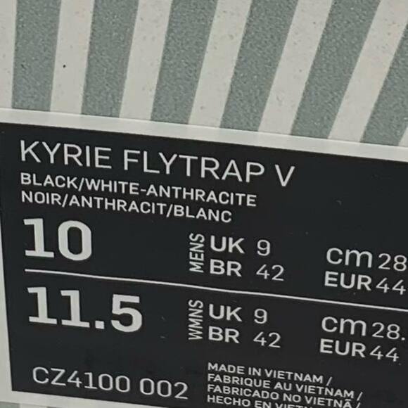 Nike Kyrie Flytrap V EP Black White Mens Shoes 10 Black Green main image 8